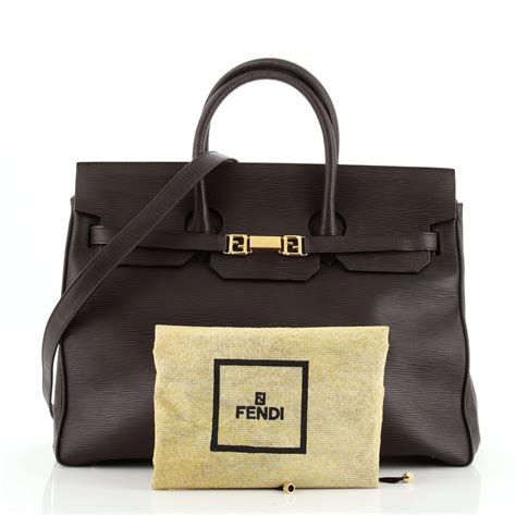 fendi vintage top handle bag|Fendi shopping tote bag.